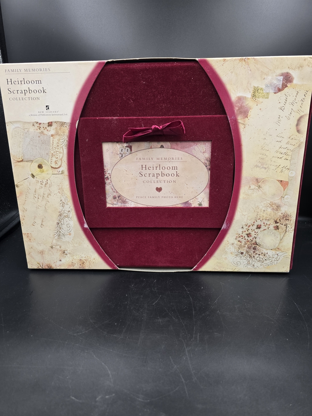 Family Memories Heirloom Scrapbook in Burgundy